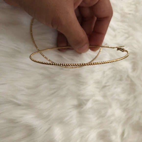 Large Hoop Earrings - Picture 2 of 2